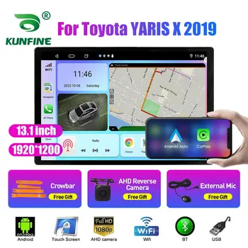 13.1 palcov, Auto Radio Na Toyota YARIS X 2019 Auto DVD, GPS Navigácie Stereo Carplay 2 Din Strednej Multimediálne Android Auto
