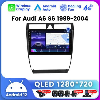 Dotykový displej Pre Audi A6 C5 1997 - 2004 S6 2 rokoch 1999 - 2004 RS6 1 2002 - 2006 Rádio Multimediálny Prehrávač Videa stereo Android 12