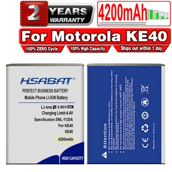 HSABAT 4200mAh KE40 Batérie pre Motorola Moto KE40 Smart Phone