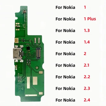 USB Nabíjací Dock Konektor Rada Nabíjací Port Flex Kábel Pre Nokia 1 Plus 1.3 1.4 2 2.1 2.2 2.3 2.4