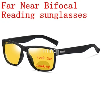 Nočné Videnie pre Jazdu Bifocal Multifokálne Čítanie Unisex slnečné Okuliare Proti Oslneniu Jazdy Športové Presbyopic Reader NX
