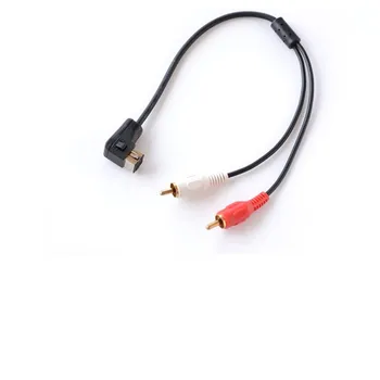 AUX Adaptér RCA Audio Kábel Mužskej Hlavy Pre Pioneer Rádio IP-BUS P99 P01