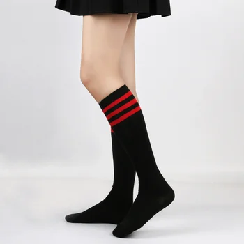 Teľa Pruhované Ponožky, Ženy, Dámy Japonský Harajuku Tvorivé Kórejský Škole Štýl Bavlna Letné Krátke Ponožky Čierne Biele Ženy
