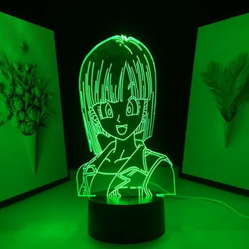 Anime Obrázok 3D LED Nočného pre Cool Dieťa Narodeniny Darček Spálňa Decor Svetlo stolná Lampa Manga Dotykový Snímač Farebné Svetlo