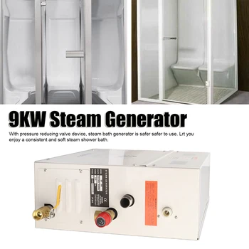 9KW Kúpeľňa Sauna Stroj Parný Generátor Samostatne Vypúšťanie Pary Sprcha Generátor Systém pre Kúpele 220-240V