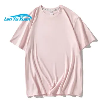 200gsm Modálne bavlna vysokej kvality tuhé 3 farby OEM vlastné prázdne výšivky potlač logo unisex tričko