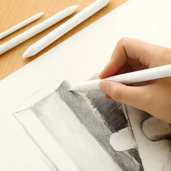 3/6pcs/set Sketcking Nástroj na Miešanie Rozmazať Peň Stick Náčrt Umenia Biela Kresba Uhľom ryžový Papier Pero umelec Dodávky