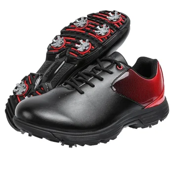 Pánske kožené topánky na golf značky žien vonkajšie golfové topánky vysokej kvality veľká športová obuv 39-49