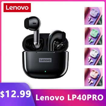Lenovo LP40 Pro Slúchadlá TWS Bluetooth 5.1 Bezdrôtové Slúchadlá Nepremokavé Slúchadiel Športové Slúchadlá S Mikrofónom Music Headset