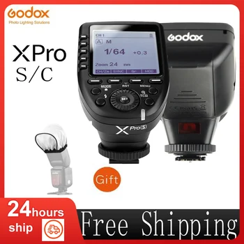 Godox XproS XproC Bezdrôtové TTL Flash Trigger Vysielač Podporu TTL Autoflash 1/8000S pre Sony a7 II a77 a99 Canon Série EOS