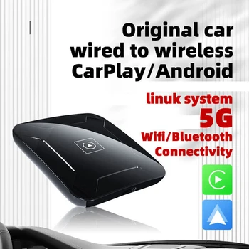 Mini Android Auto Adaptér Bezdrôtovej Siete Podporujú Bluetooth Carplay Bezdrôtový Adaptér, Automatické Spojenie Elektroniky Vozidla