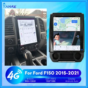 Android Jednotky Tesla Auto Multimediálne Pre Ford F150 F250 F350 2015-2021 GPS Navigácie Rádio Auto Stereo Vedúci Jednotky Bezdrôtový Carplay