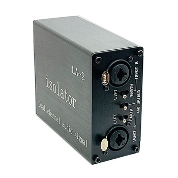 LA-2 Audio Signálu Izolant 6.35 XLR Hlavu Zmiešavač Zvuku Aktuálne Acoustic Noise Filter Odstraňovač