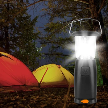 6 LED Camping Lampy Solárne Svietidlo Ručné-Up Kľukou Dynamos Núdzové Stan Svetla/Kôň Svetlo Pre Outdoor Camping Lov Turistika