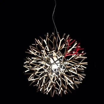 Jednoduché Akryl Coral Dizajn, Kreatívne prívesok lampa Moderného DIY Farby s E27 Kolo Loptu Pobočky Reštaurácia Dekorácie osvetlenie