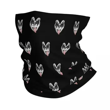 Démon Kapela Kiss Gene Simmons Kovové Bandana Krku Návlek Vytlačené Maska Šatku Teplé hlavový most Turistika pre Mužov, Ženy, Dospelých Umývateľný