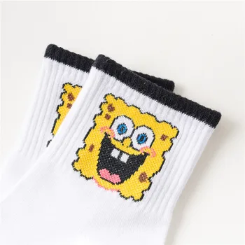 Kawaii Spongeboeds Patrick Star Squidward Chápadlá Karikatúra Roztomilý Plushie Polovice Trubice Ponožky Anime Plyšové Hračky pre Dievčatá Darček k Narodeninám