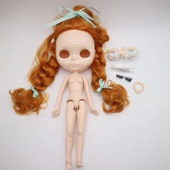 telo, vlasy, pokožku a oči mech pre DIY prispôsobenie Nahé blyth bábika príslušenstvo