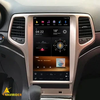 13.6 palcový Tesla Vertikálneho Displeja autorádia Pre Jeep Grand Cherokee 2014 až 2020 GPS Carplay Android 11 Auto Multimediálne Video Prehrávač