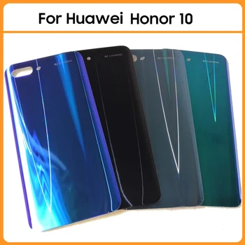 Pre Huawei Honor 10 COL-L09 COL-L29 Batérie Zadný Kryt 3D Sklenený Panel Honor10 Zadné Dvere Bývanie Prípade Objektív Fotoaparátu Lepidlo Replac