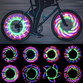 Nové kolo Hovoril Indukčné Svetlá LED Farebné Svetlo na Bicykel Bezpečnostné Výstražné Svetlo Cestný Bicykel Motocykel, Auto Cyklistické Príslušenstvo