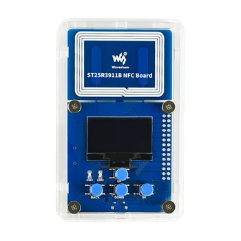Waveshare ST25R3911B NFC Vývoj Doska Podporuje Viaceré NFC Protokoly ST25R3911B NFC Čítačkou na Palube 1.3-Palcový OLED+Shell