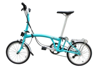 3Sixty Skladací Bicykel 16-palcové Y-Bar&M-bar S6 Tyrkysové 6 Rýchlosť na bicykli B75 upgrade na Bicykli Rôznych farieb sú k dispozícii