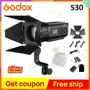 Godox S30 LED so Zameraním LED Svetlo so Zameraním Svetlo pre photo studio photography studio Live PK Godox S60