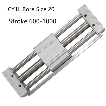 CY1L CY1L20 RMTL Magneticky Spolu Rodless SMC Vzduchu Valec CY1L20-600 CY1L20-700 CY1L20-800 CY1L20-900 CY1L20-1000