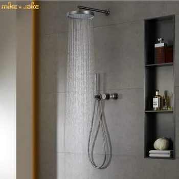 Kovová 10 palcový Sprcha set batérie, sprcha kúpeľňa systému Zrážok sprcha nábytok set sprcha mixér 10 inch sprcha hlavy