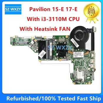 Renovované Pre HP 15-E 17-E Notebook Doska S SR0N2 i3-3110M 2.4 GHz CPU 729843-501 729843-001 DAR62CMB6A0 DDR3