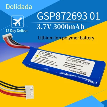 GSP872693 01 3,7 V 3000mAh Nabíjateľná Lítium-Polymérová Batéria Pre Reproduktor JBL Flip 4 Flip 4 Špeciálne Vydanie Bluetooth Audio