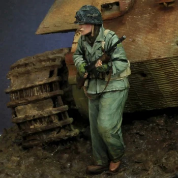 1/35 Živice Model obrázok GK Vojaka US GI Reiben druhej svetovej VOJNY Vojenskej tému Nezmontované a nevyfarbené auta