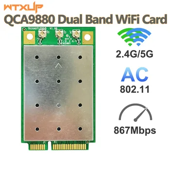 QCA9880 Sieťová Karta 5G 1300Mbps 802.11 AC 3x3 MIMO Presná Veľkosť Mini PCIE Karty WiFi pre Win 7 8 10 11/Linux