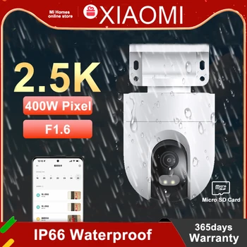 Xiao Mijia Inteligentné Vonkajšie Kamery CW400 2.5 Mi K Domácej WiFi CCTV PTZ Dohľadu Bezpečnostné IP Kamera, Pohybové Skladby Plné Farby Cam