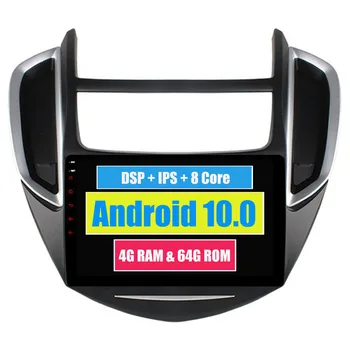 RoverOne Auto Rádio Stereo GPS Navigácia Pre Chevrolet Trax 2014 - 2016 Octa-Core Android 10 Dotykový Displej Trax Headunit Prehrávač