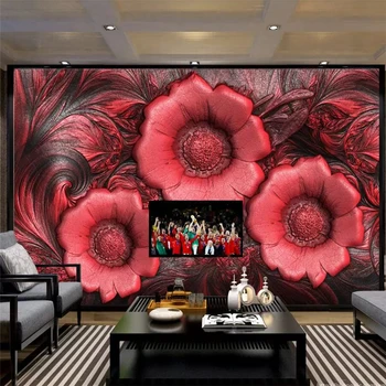 beibehang Vlastnú tapetu 3D solid nástenné maľby abstraktné abstraktných de parede plastický kvety nová Čínska TV papier pozadí steny