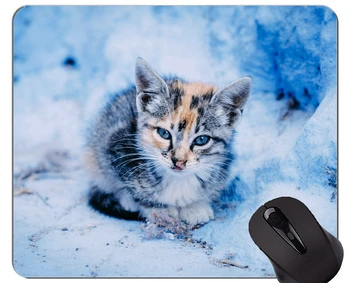 Podložka pod myš s Stitched Okraj,Roztomilý mačiatko mačka Domáca Kancelária Príslušenstvo k Počítačom Mousepads