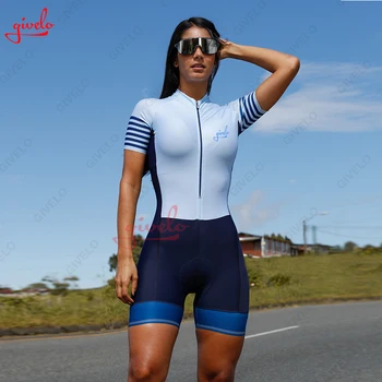 GIVELO Nové kafitt Pár oblečenie, cyklistické Triatlon vyhovovali Cyklistické Skinsuit Maillot Ropa Ciclismo Bicykli, cyklistika Jersey Jumpsuit