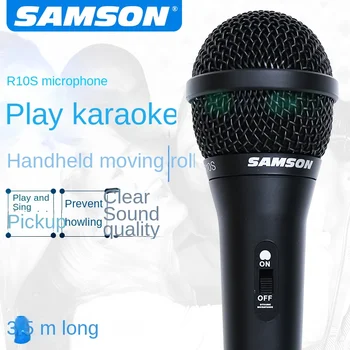 Samson Samson R10S Ručný Dynamický Mikrofón na Gitaru Hrá a Spieva Karaoke Vyzdvihnutie Vokálny Mikrofón Nahrávanie