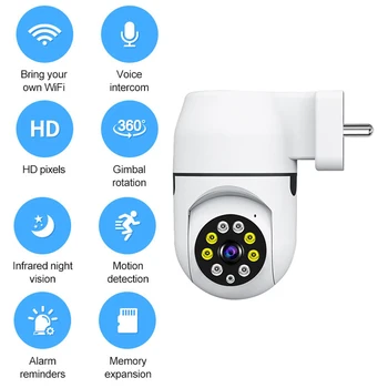 2MP IP Kamera WiFi 1080P Inteligentné kamerové systémy Vonkajšie Bezpečnostné Cam Mini 360 Video Dohľad Auto Tracking Bezdrôtové bezpečnostné Kamery