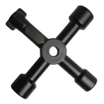 Mini Multi-funkčné Trojuholníkové Kľúč maticový Kľúč Povrch Maľby na Výťah vodomeru Ventil Štvorcovým Otvorom Silver Black Kľúčový Nástroj