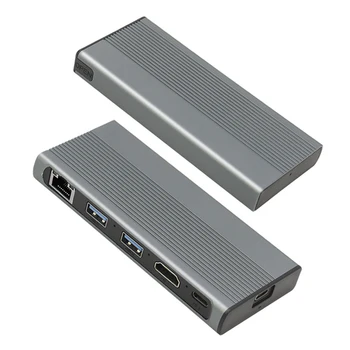 USB Hub, Multi-zariadenia Počítača, Notebooku Ploche NÁBOJA Typ C 3.1 M. 2 NVME NGFF SSD Prípade Krytu USB C HUB Rozbočovač