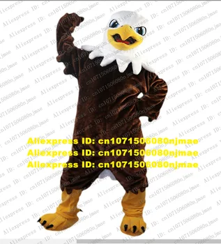 Hnedý Plyšový Eagle Hawk Tercel Tiercel Falcon Vulture Maskot Kostým Dospelý Karikatúra osobnosť ZNAČKY IDENEITY Značky Obrázok zz8042
