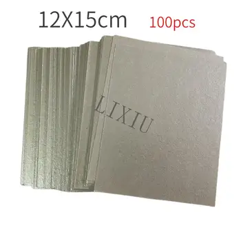 100ks 12*15 cm Náhradných dielov pre mikrovlnné rúry sľudy mikrovlnná sľudy listy mikrovlnná rúra dosky