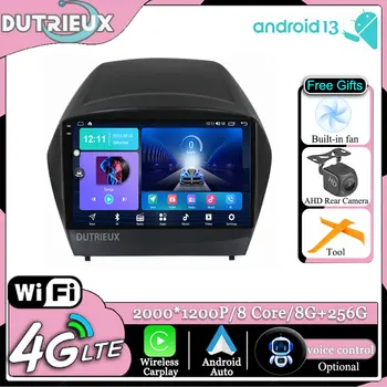 Android 13 Na Hyundai Tucson 2 Lm IX35 2009-2015 Carplay Multimediálne Obrazovky Monitora Stereo Rádio, Prehrávač Videa Auta GPS Navigácie