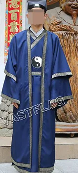 Unisex 2color Tai Chi Oblečenie Bojových Umení Uniformy zenový mních Taoistických Župan taoizmu shaolin Monks Kung fu vyhovuje
