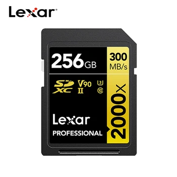 Lexar SD Karta 256 GB Pamäťovú Kartu Flash, 32 GB, 64 GB 128 GB Karta SD U3 8K V90 Microsd Karty SD pre Fotoaparát, Počítač SD2000X max 300 mb/s
