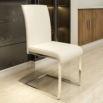 Moderné Luxusné Jedálenské Stoličky Minimalistický Biely Make-Up Pohodlné Stoličky Módne Chrbta Silla Plegable Interiérové Dekorácie