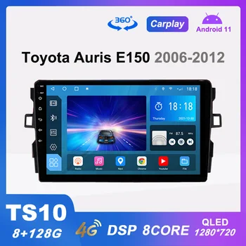 TS10 autorádia Android 11 Multimediálny Prehrávač Videa pre Toyota Auris E150 2006-2012 Navigáciu Carplay DSP QLED 360 Fotoaparát Č 2din